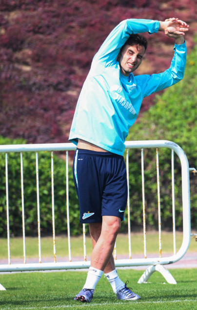 «Газпром»-тренировочные сборы в Дохе: 21 января, утренняя тренировка