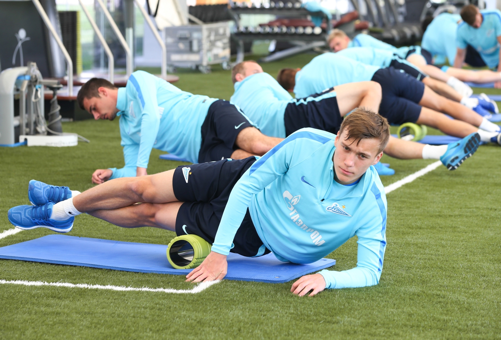 «Газпром»-тренировочные сборы в Дохе: 22 января, утренняя тренировка