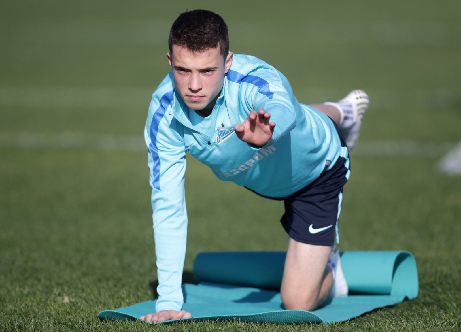 Тренировка «Зенита»-м на сборе в Испании 26 января 2016 года