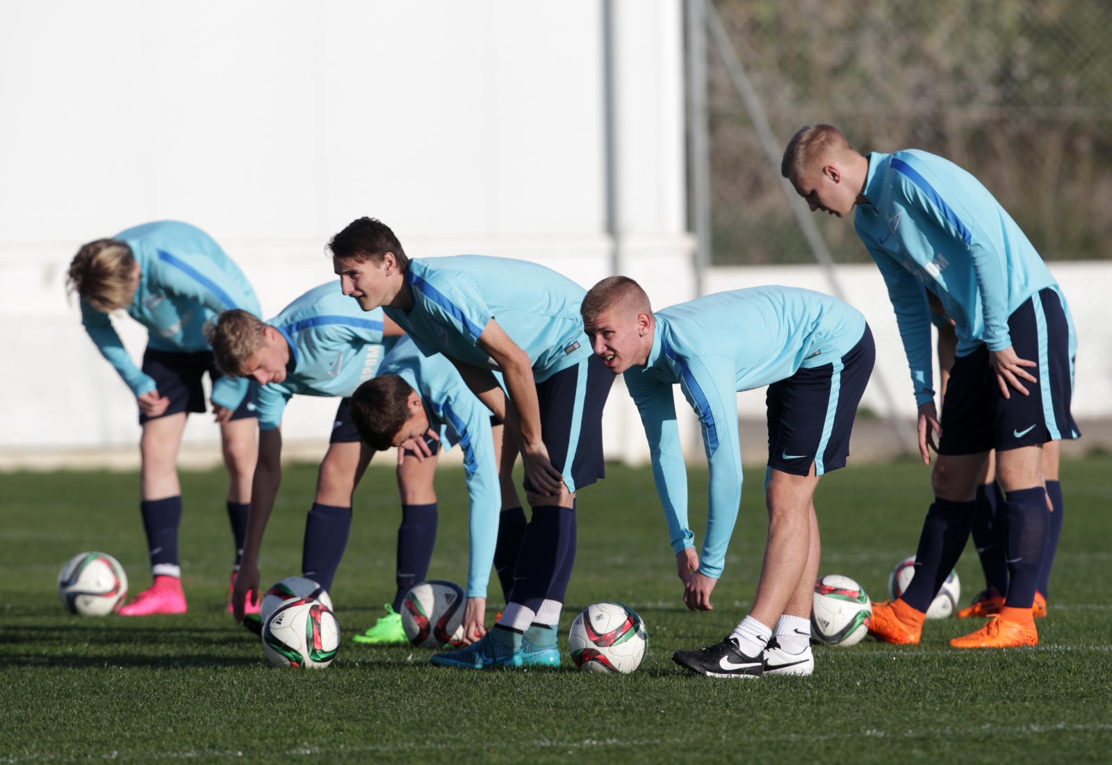 Тренировка «Зенита»-м на сборе в Испании 26 января 2016 года