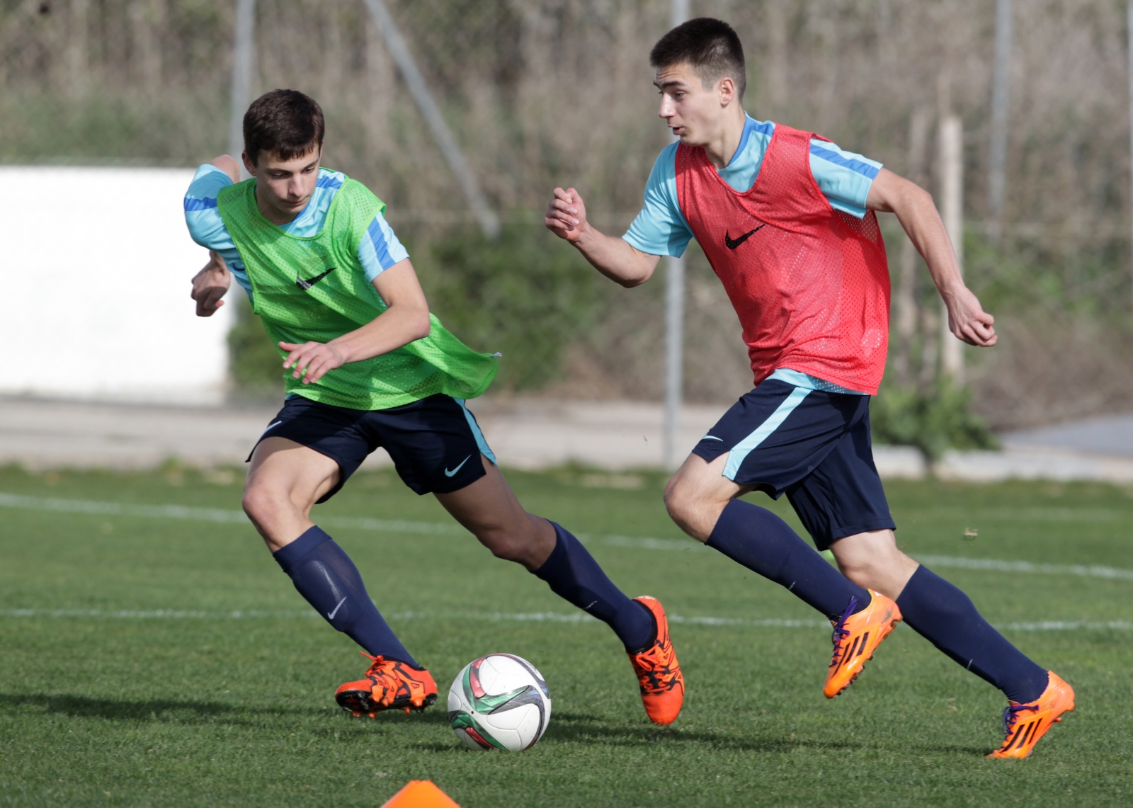 Тренировка «Зенита»-м на сборе в Испании 26 января 2016 года