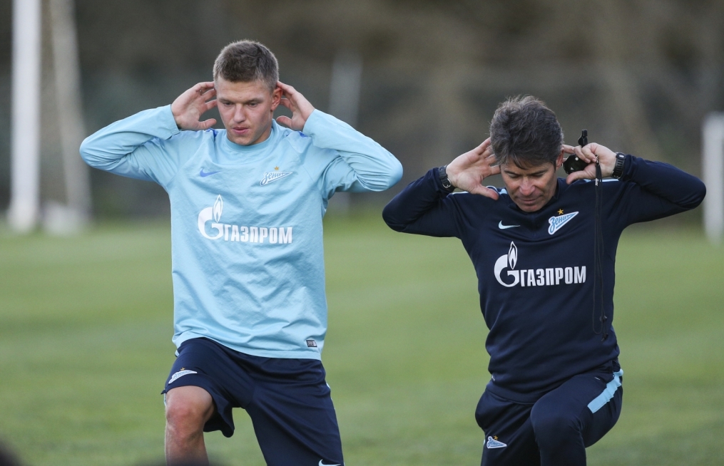 «Газпром»-тренировочный сбор в Фару: 29 января, вечерняя тренировка