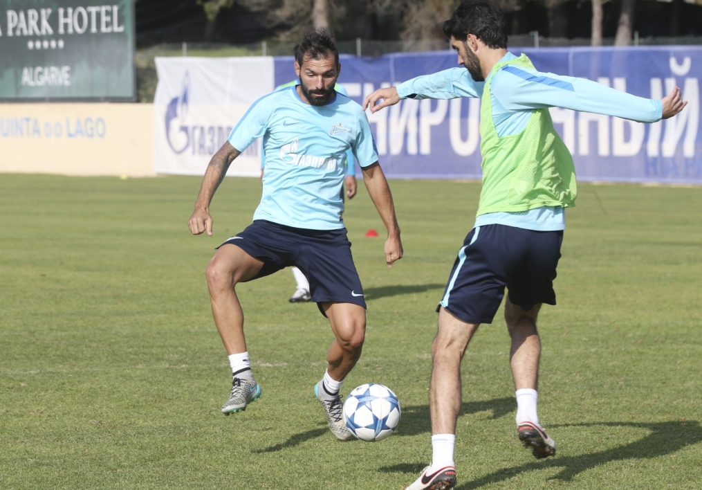 «Газпром»-тренировочный сбор в Фару: 6 февраля, утренняя тренировка