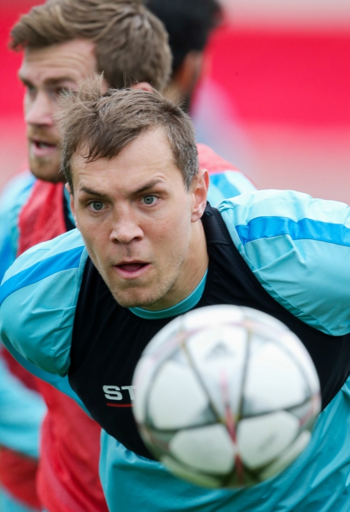 «Газпром»-тренировочные сборы в Испании: тренировка 12 февраля