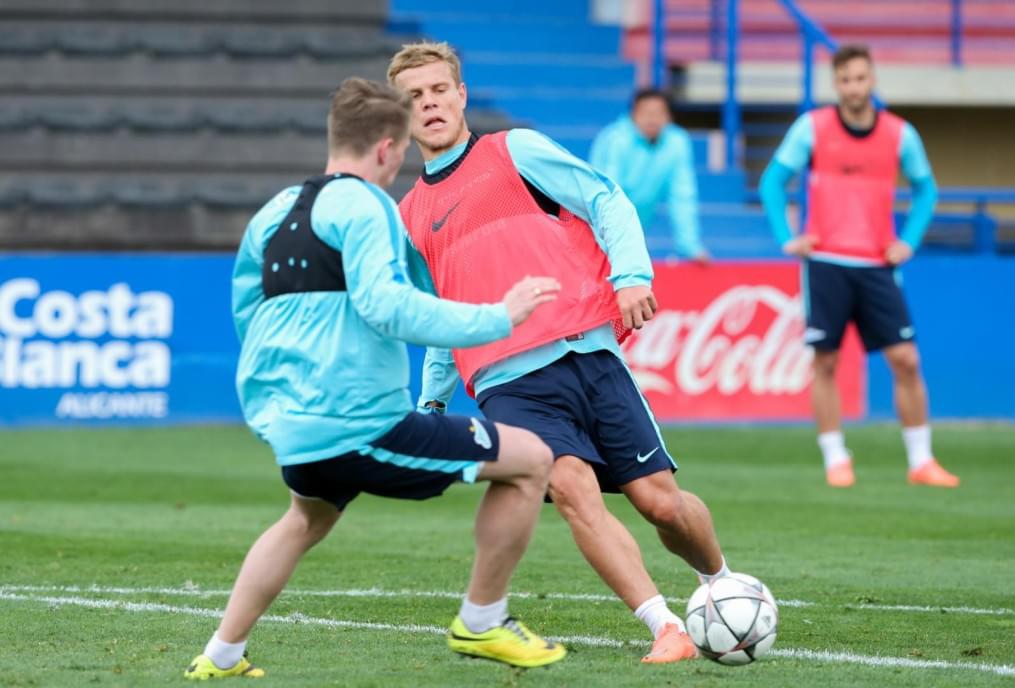 «Газпром»-тренировочные сборы в Испании: тренировка 12 февраля