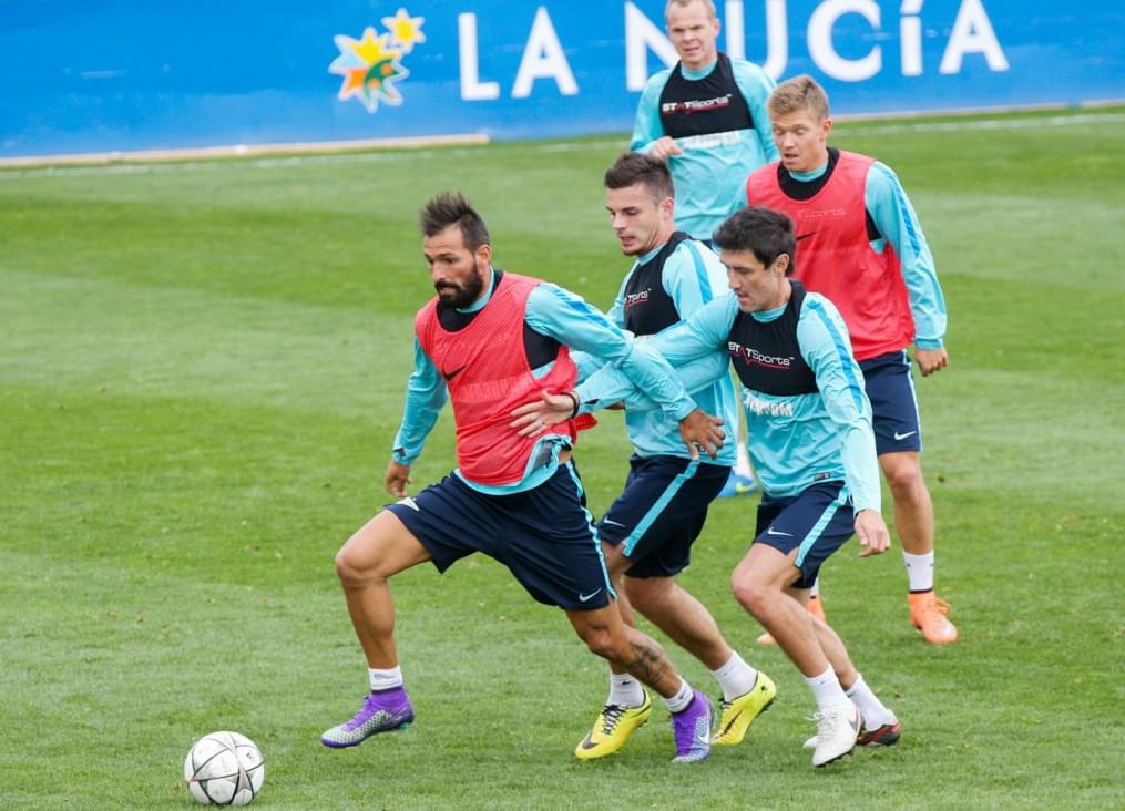 «Газпром»-тренировочные сборы в Испании: тренировка 12 февраля