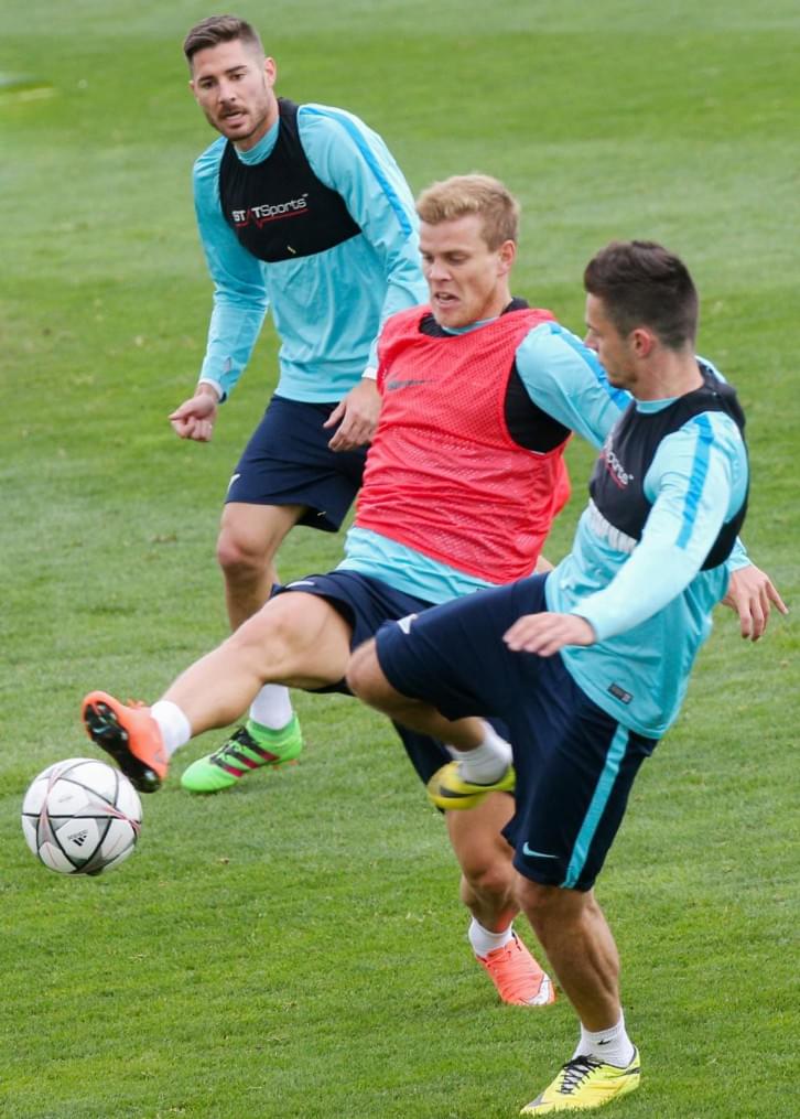 «Газпром»-тренировочные сборы в Испании: тренировка 12 февраля