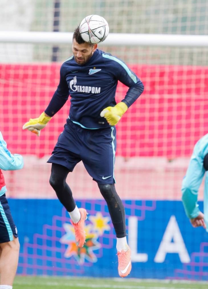 «Газпром»-тренировочные сборы в Испании: тренировка 12 февраля