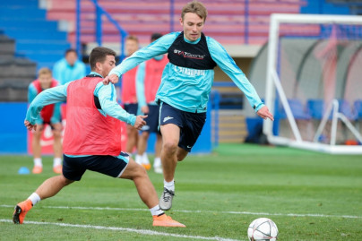 «Газпром»-тренировочные сборы в Испании: тренировка 12 февраля