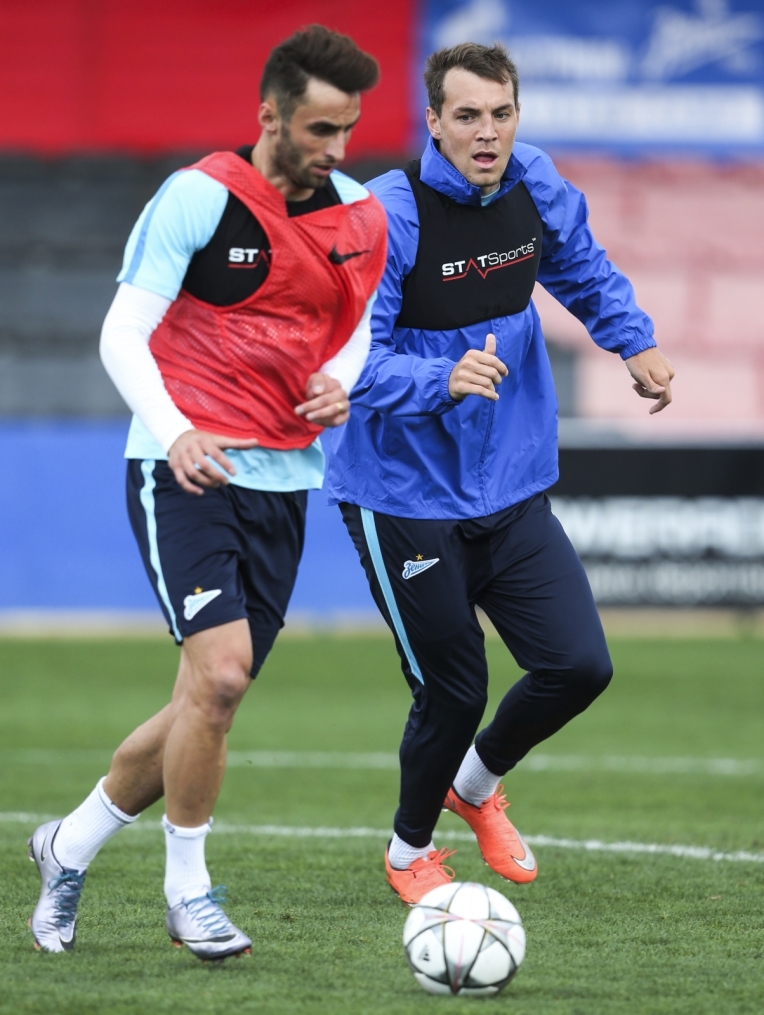 «Газпром»-тренировочные сборы в Испании: тренировка 13 февраля