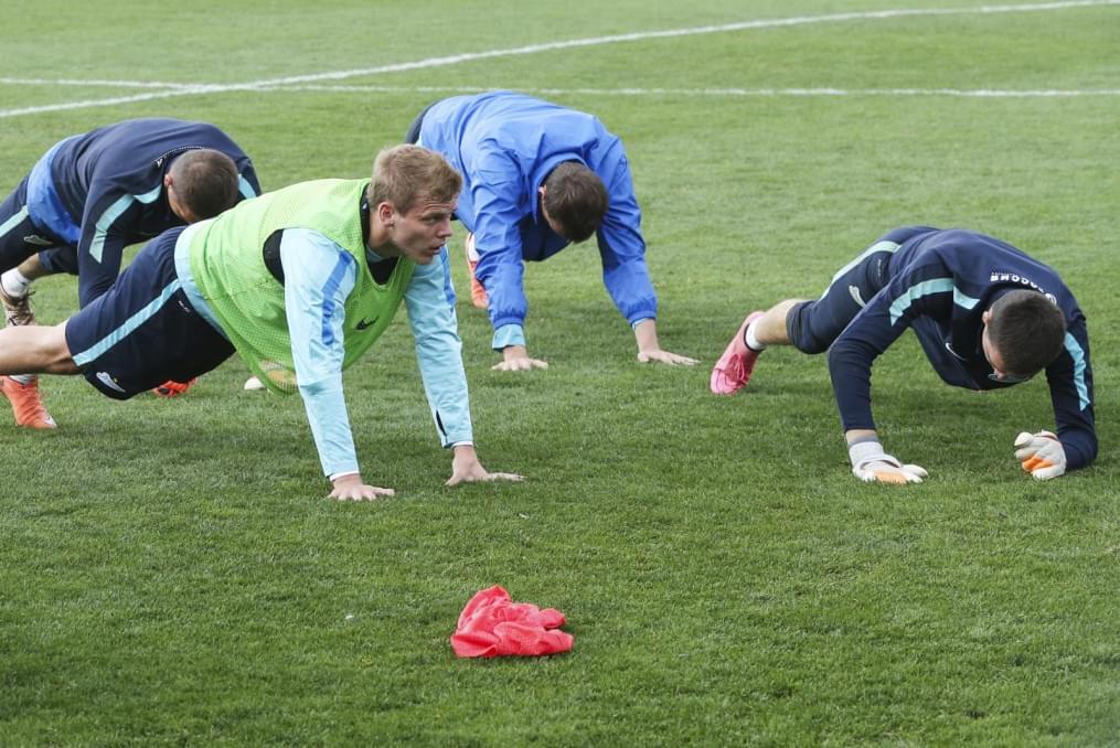 «Газпром»-тренировочные сборы в Испании: тренировка 13 февраля