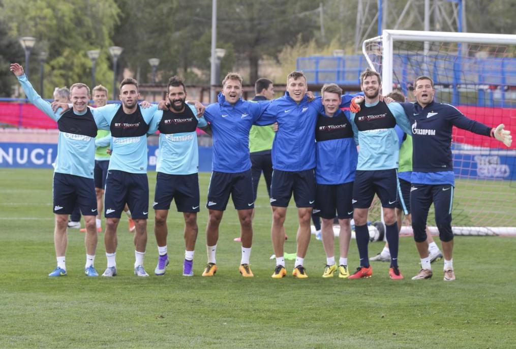 «Газпром»-тренировочные сборы в Испании: тренировка 13 февраля