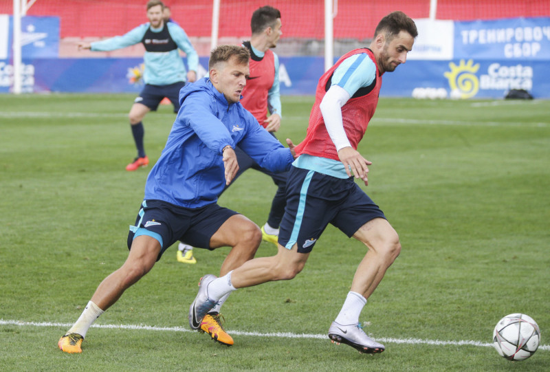 «Газпром»-тренировочные сборы в Испании: тренировка 13 февраля