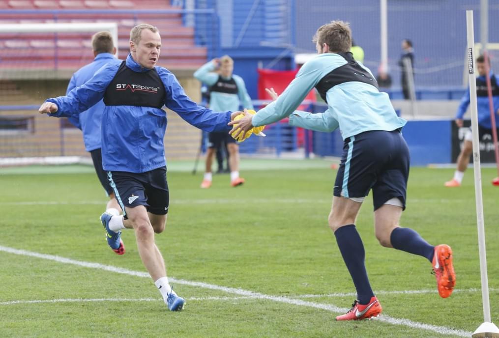 «Газпром»-тренировочные сборы в Испании: тренировка 13 февраля