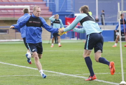 «Газпром»-тренировочные сборы в Испании: тренировка 13 февраля