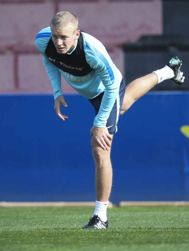 «Газпром»-тренировочные сборы в Испании: тренировка 14 февраля