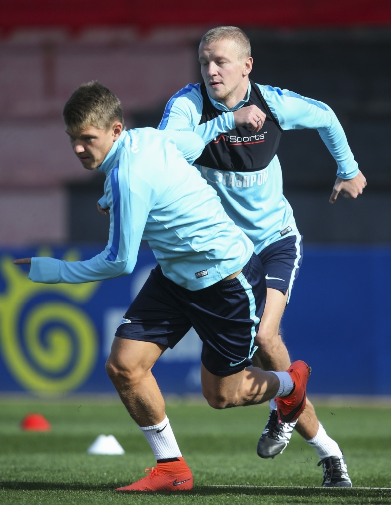 «Газпром»-тренировочные сборы в Испании: тренировка 14 февраля