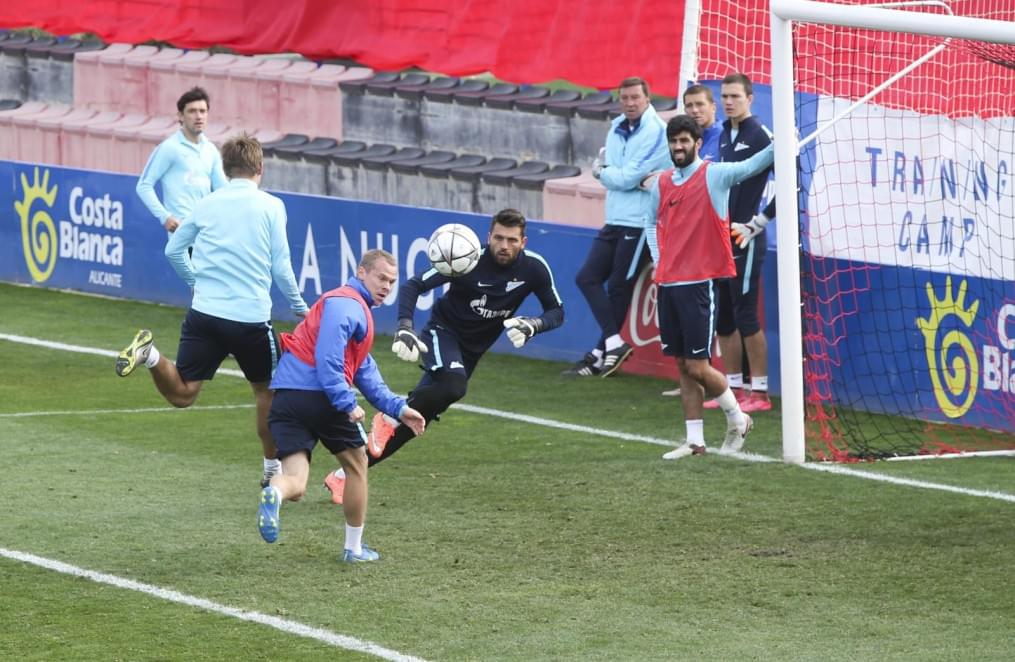 «Газпром»-тренировочные сборы в Испании: тренировка 14 февраля