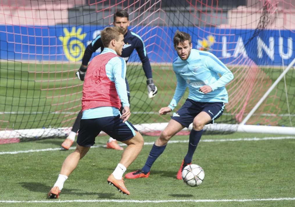 «Газпром»-тренировочные сборы в Испании: тренировка 14 февраля