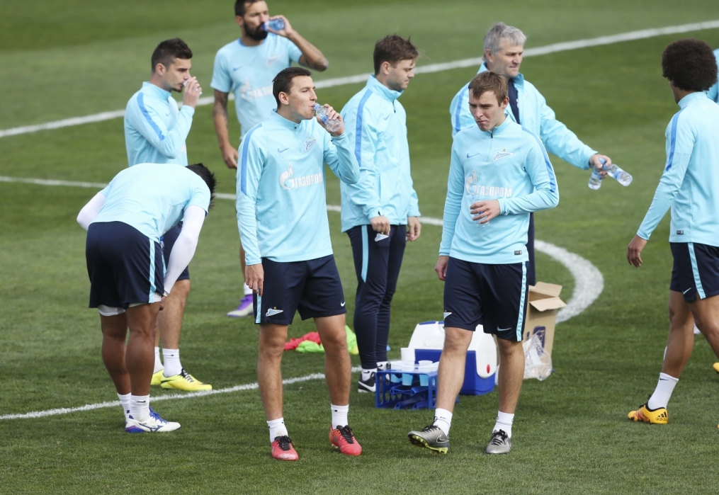 «Газпром»-тренировочные сборы в Испании: тренировка 14 февраля