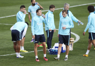 «Газпром»-тренировочные сборы в Испании: тренировка 14 февраля