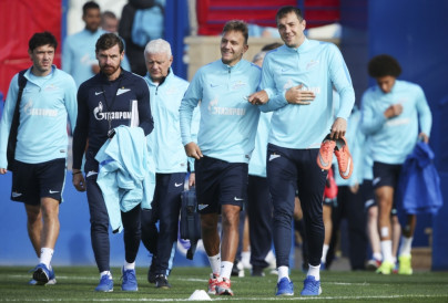 «Газпром»-тренировочные сборы в Испании: тренировка 14 февраля