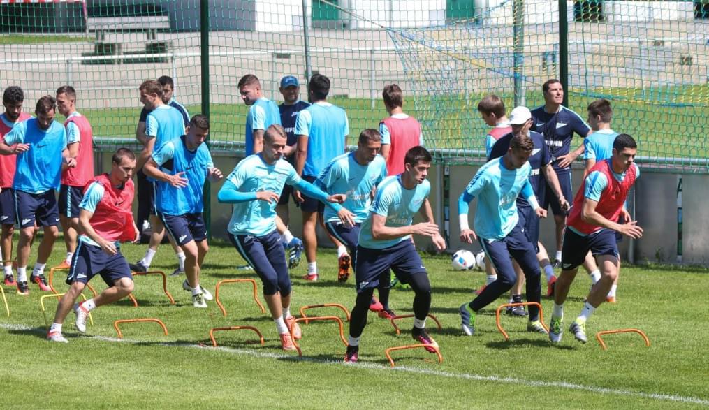 «Газпром»-тренировочные сборы в Австрии: тренировка 24 июня