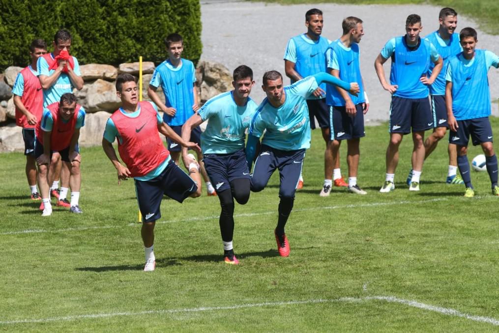 «Газпром»-тренировочные сборы в Австрии: тренировка 24 июня