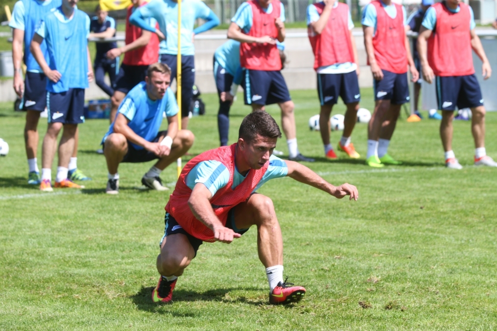 «Газпром»-тренировочные сборы в Австрии: тренировка 24 июня