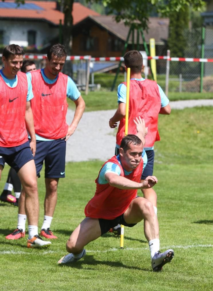 «Газпром»-тренировочные сборы в Австрии: тренировка 24 июня