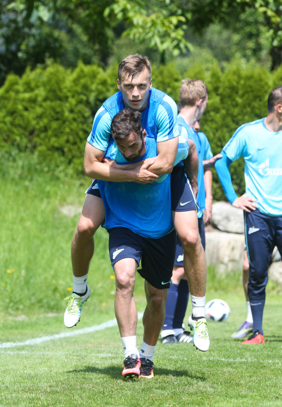 «Газпром»-тренировочные сборы в Австрии: тренировка 24 июня