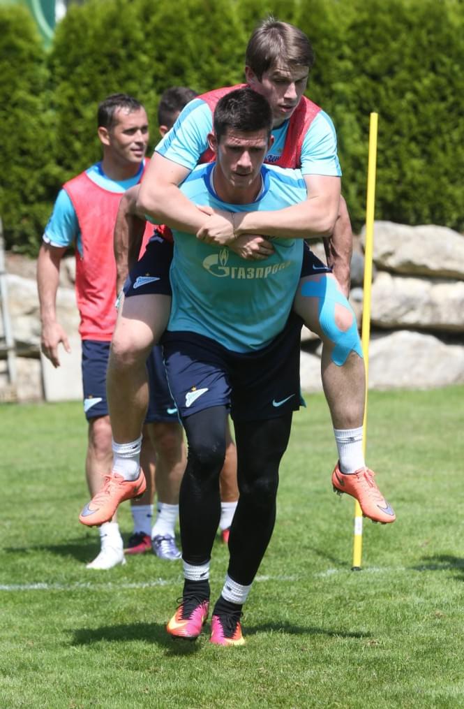 «Газпром»-тренировочные сборы в Австрии: тренировка 24 июня