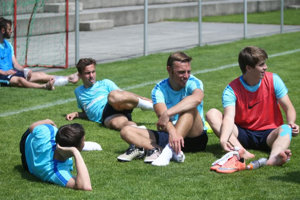 «Газпром»-тренировочные сборы в Австрии: тренировка 24 июня