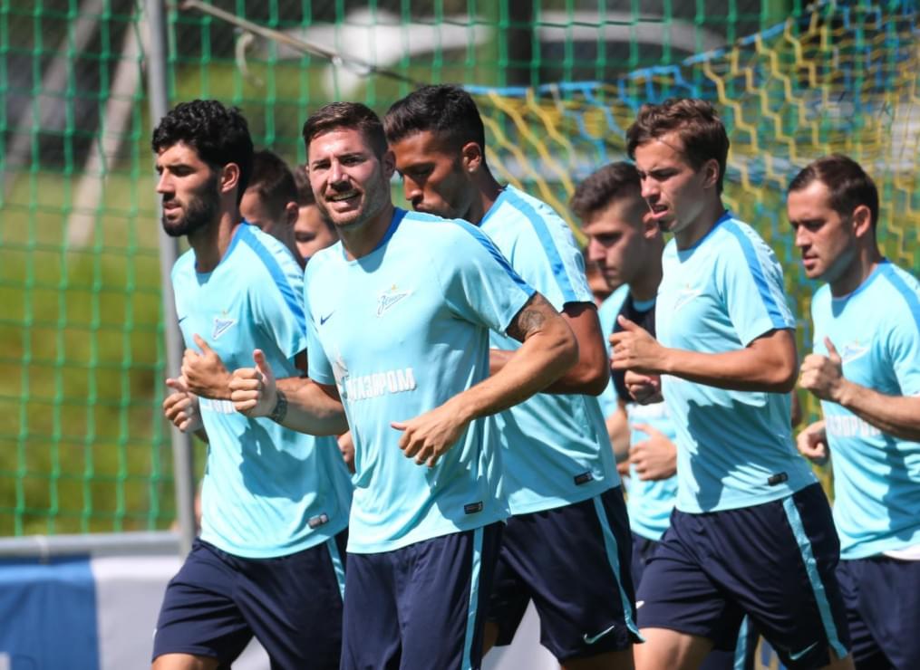 «Газпром»-тренировочные сборы в Австрии: тренировка 24 июня