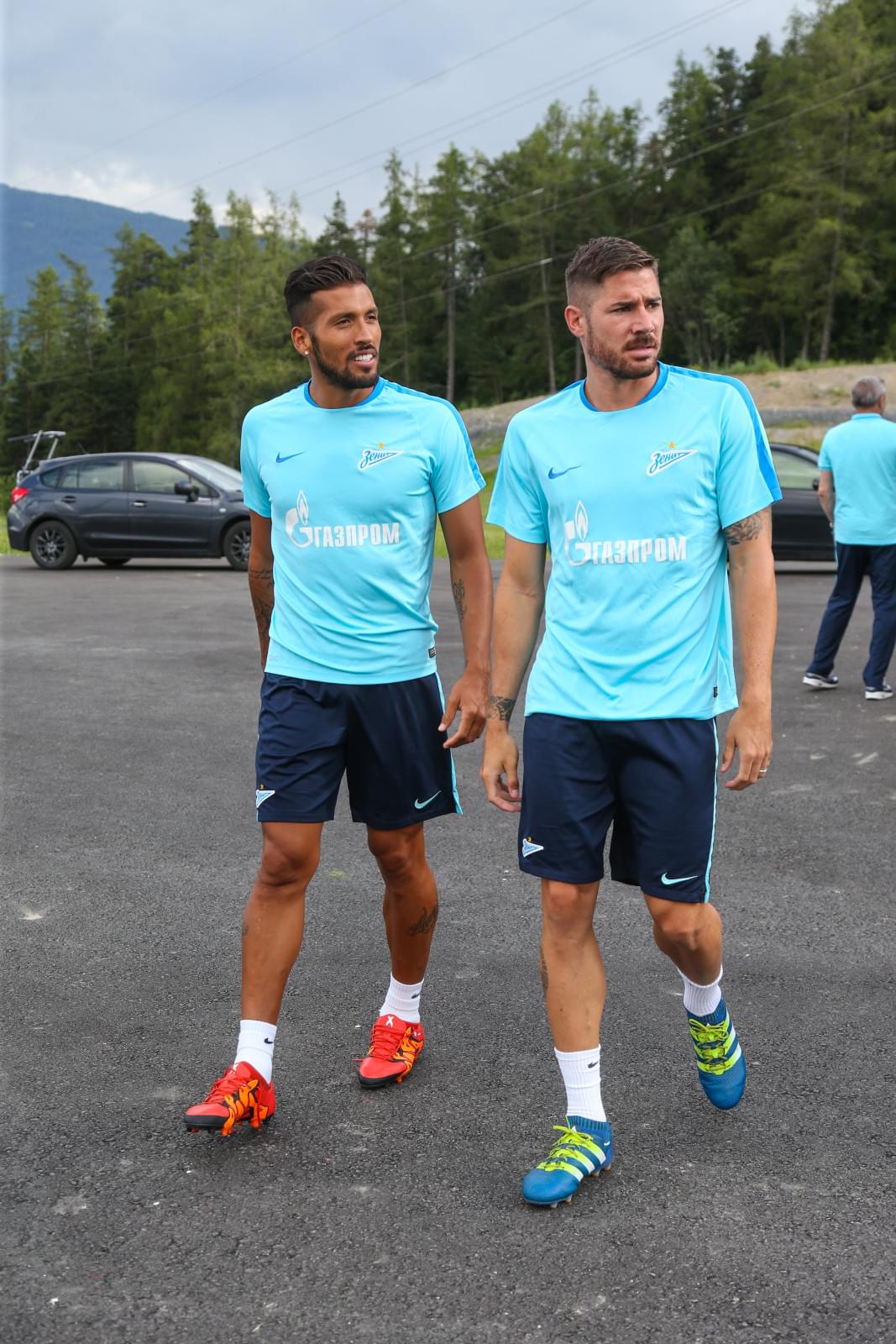 «Газпром»-тренировочные сборы в Швейцарии: вечерняя тренировка 5 июля