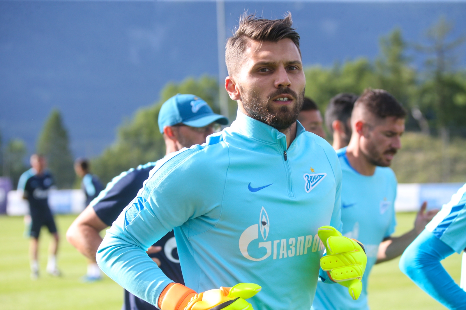 «Газпром»-тренировочные сборы в Швейцарии: вечерняя тренировка 5 июля