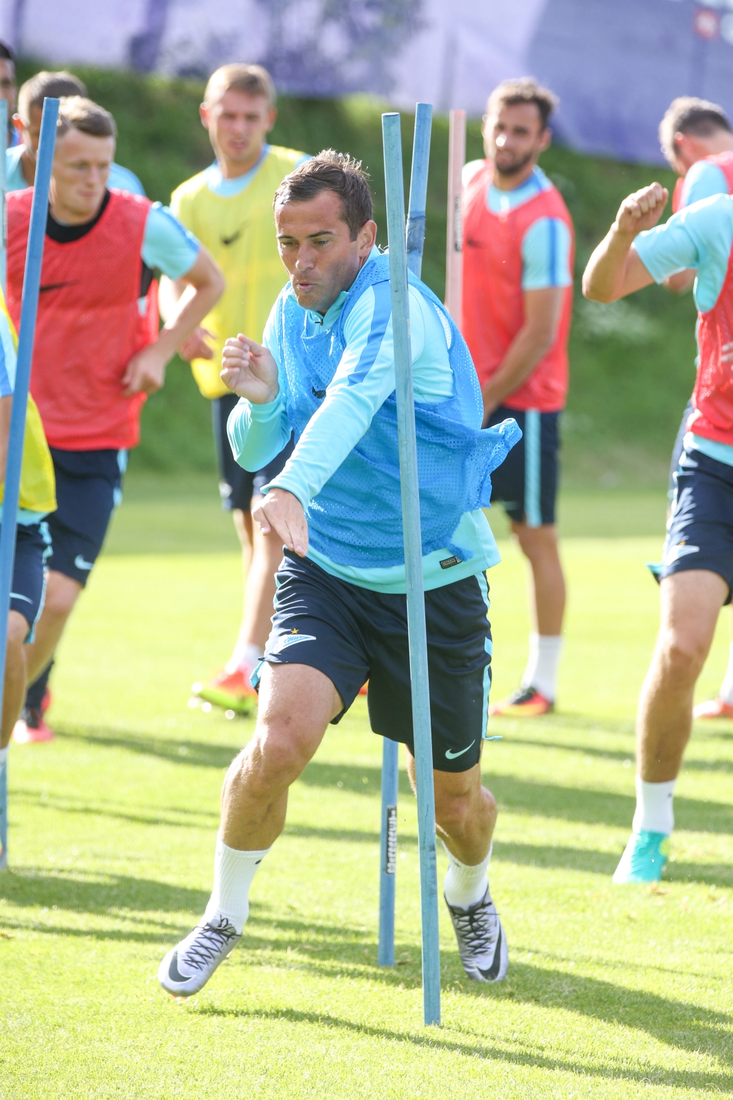 «Газпром»-тренировочные сборы в Швейцарии: вечерняя тренировка 5 июля