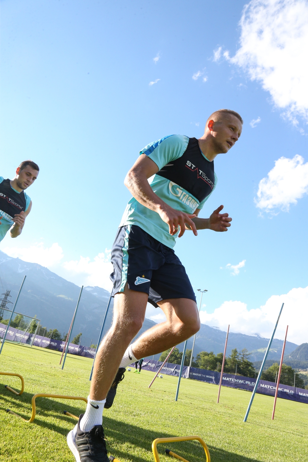 «Газпром»-тренировочные сборы в Швейцарии: вечерняя тренировка 5 июля