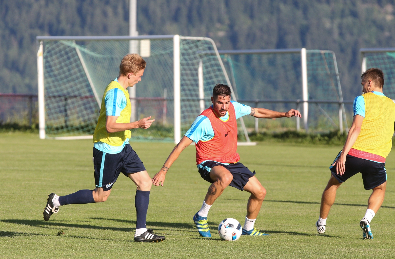 «Газпром»-тренировочные сборы в Швейцарии: вечерняя тренировка 5 июля