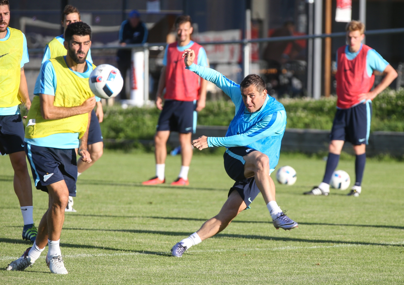 «Газпром»-тренировочные сборы в Швейцарии: вечерняя тренировка 5 июля