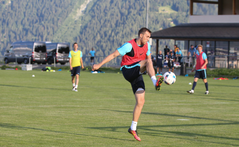 «Газпром»-тренировочные сборы в Швейцарии: вечерняя тренировка 5 июля
