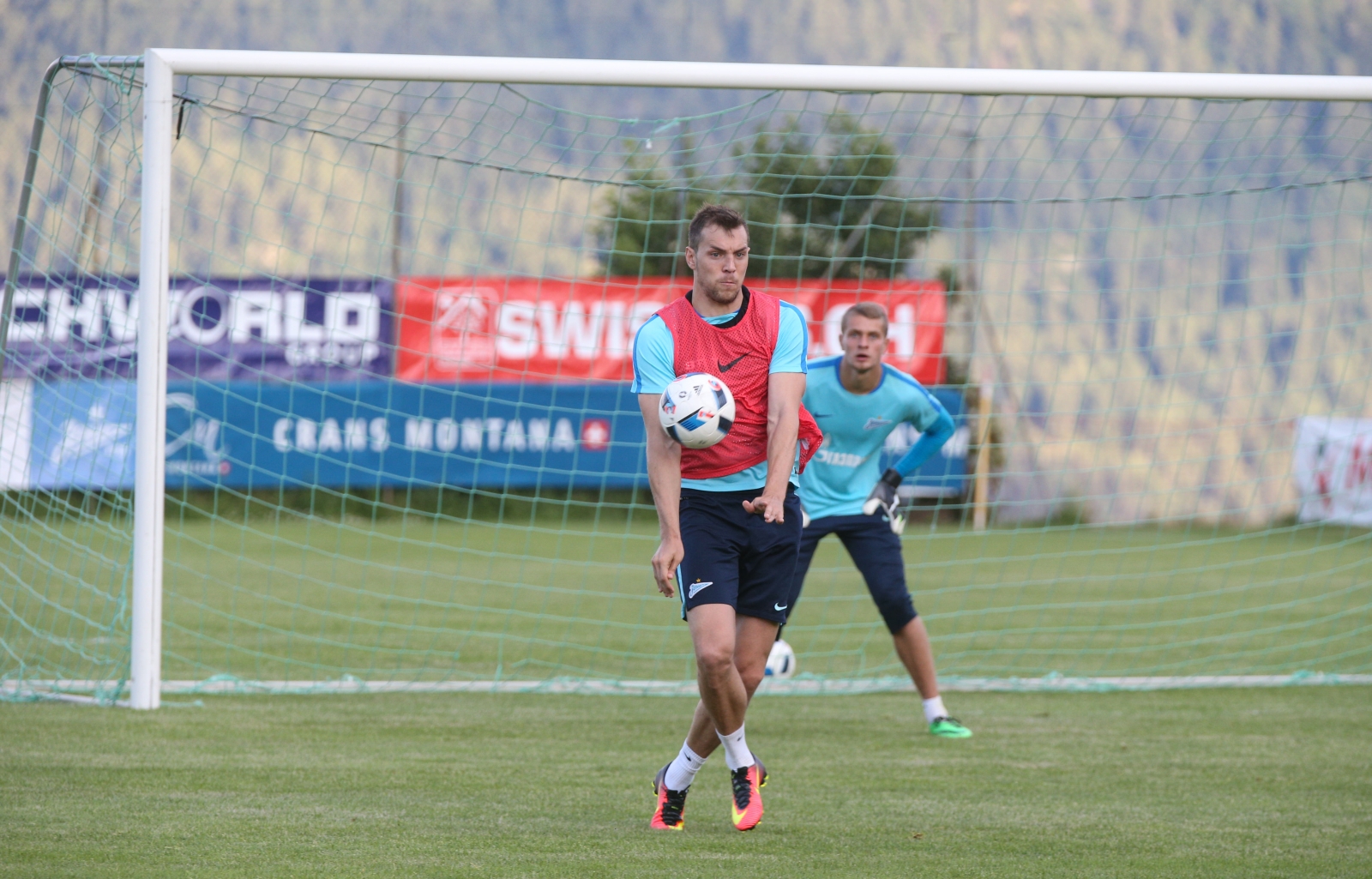 «Газпром»-тренировочные сборы в Швейцарии: вечерняя тренировка 5 июля