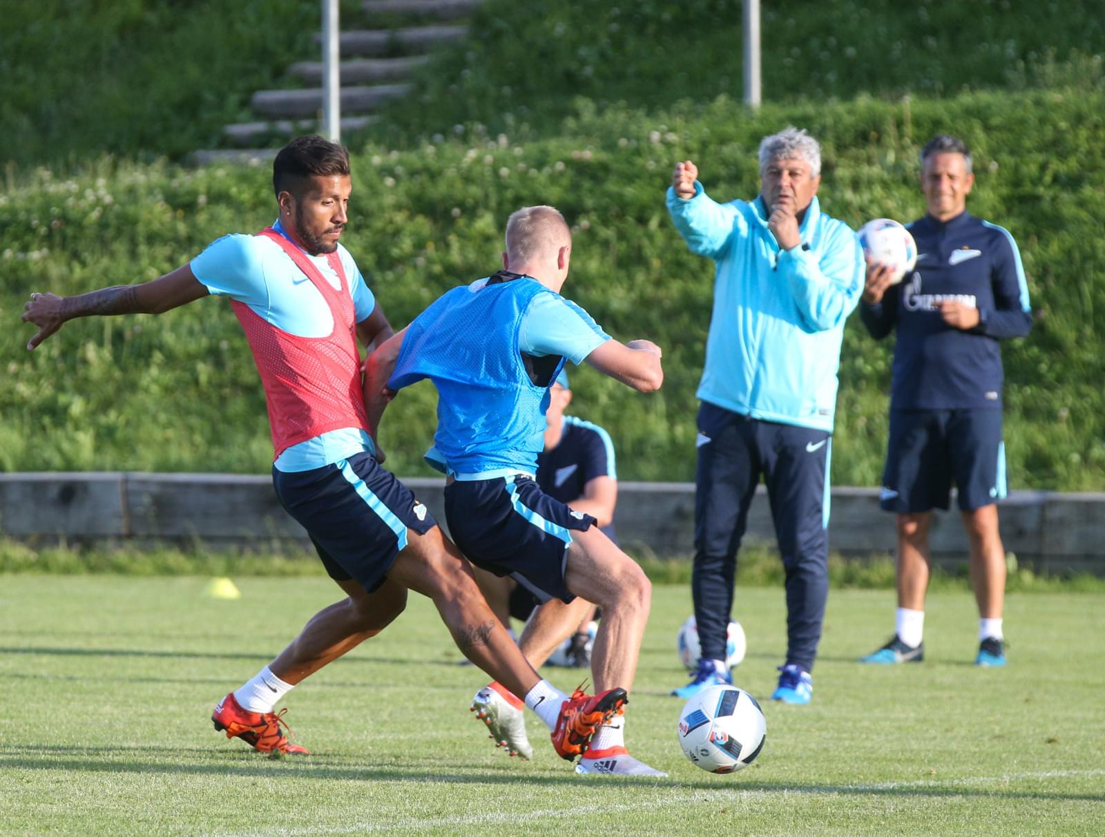 «Газпром»-тренировочные сборы в Швейцарии: вечерняя тренировка 5 июля