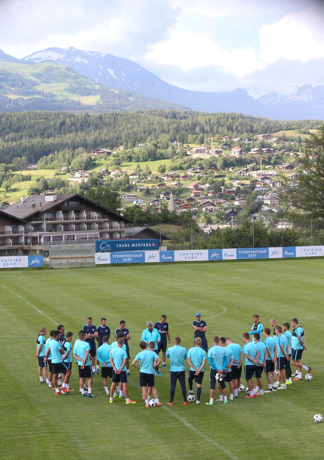 «Газпром»-тренировочные сборы в Швейцарии: вечерняя тренировка 5 июля