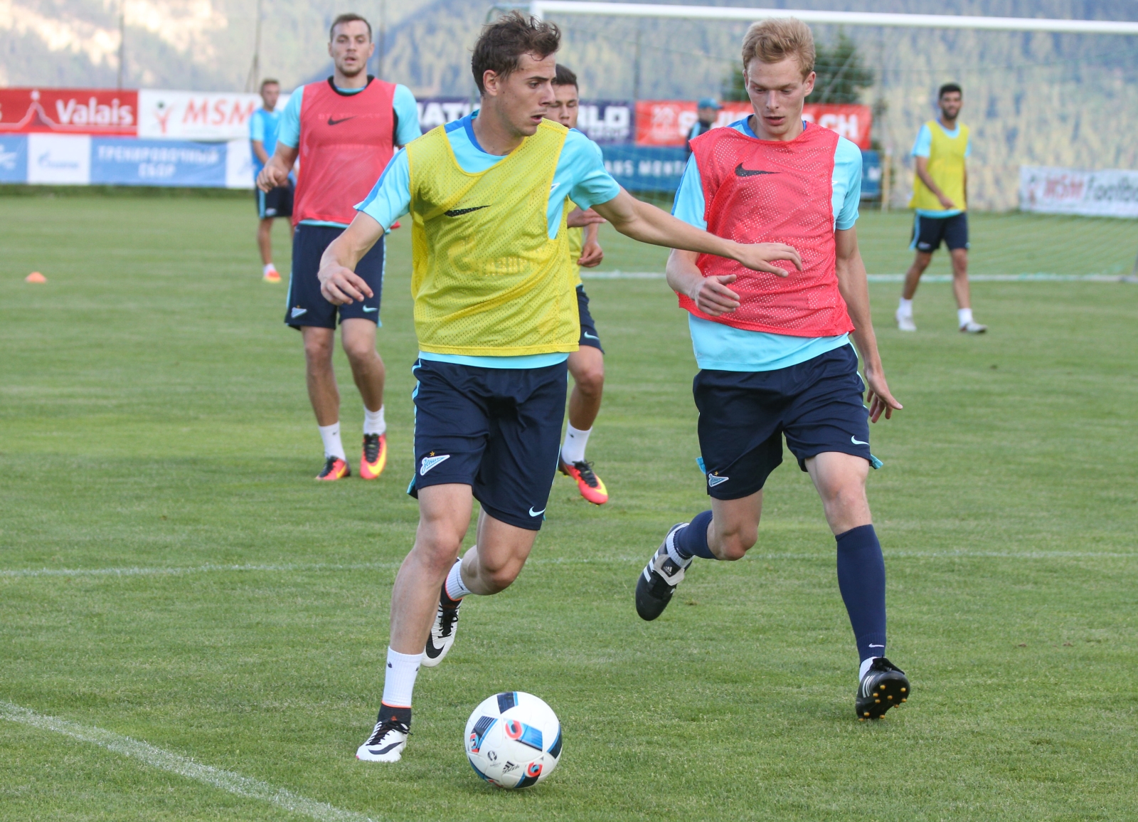 «Газпром»-тренировочные сборы в Швейцарии: вечерняя тренировка 5 июля