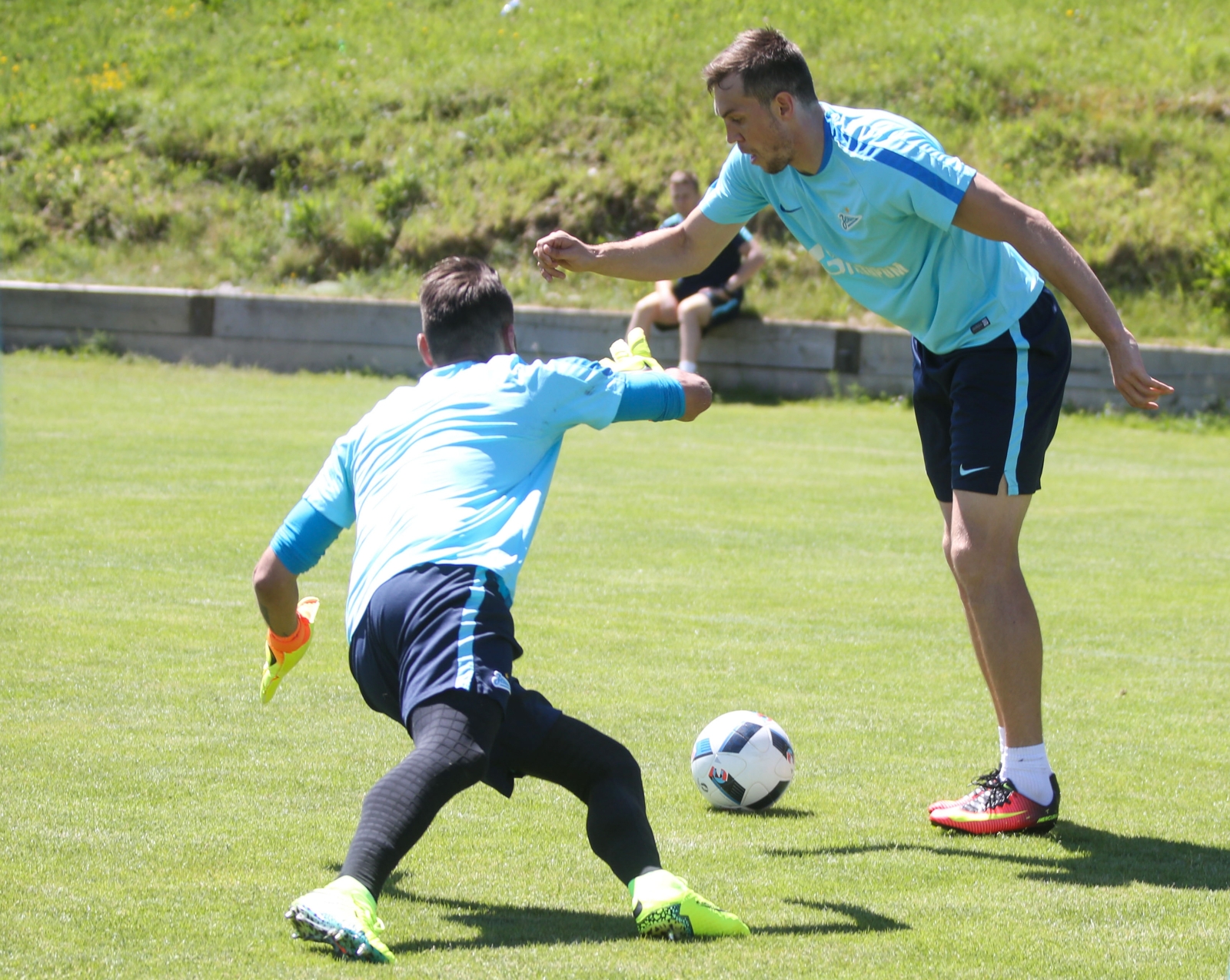 «Газпром»-тренировочные сборы в Швейцарии: утренняя тренировка 6 июля