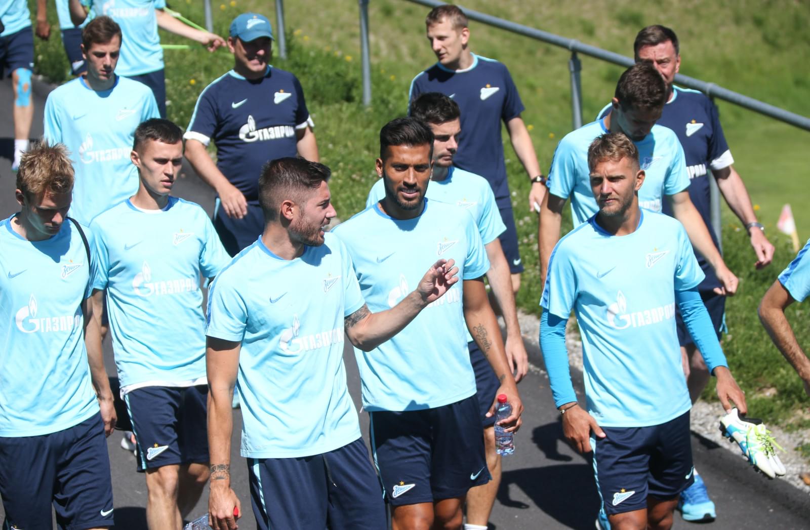 «Газпром»-тренировочные сборы в Швейцарии: утренняя тренировка 6 июля