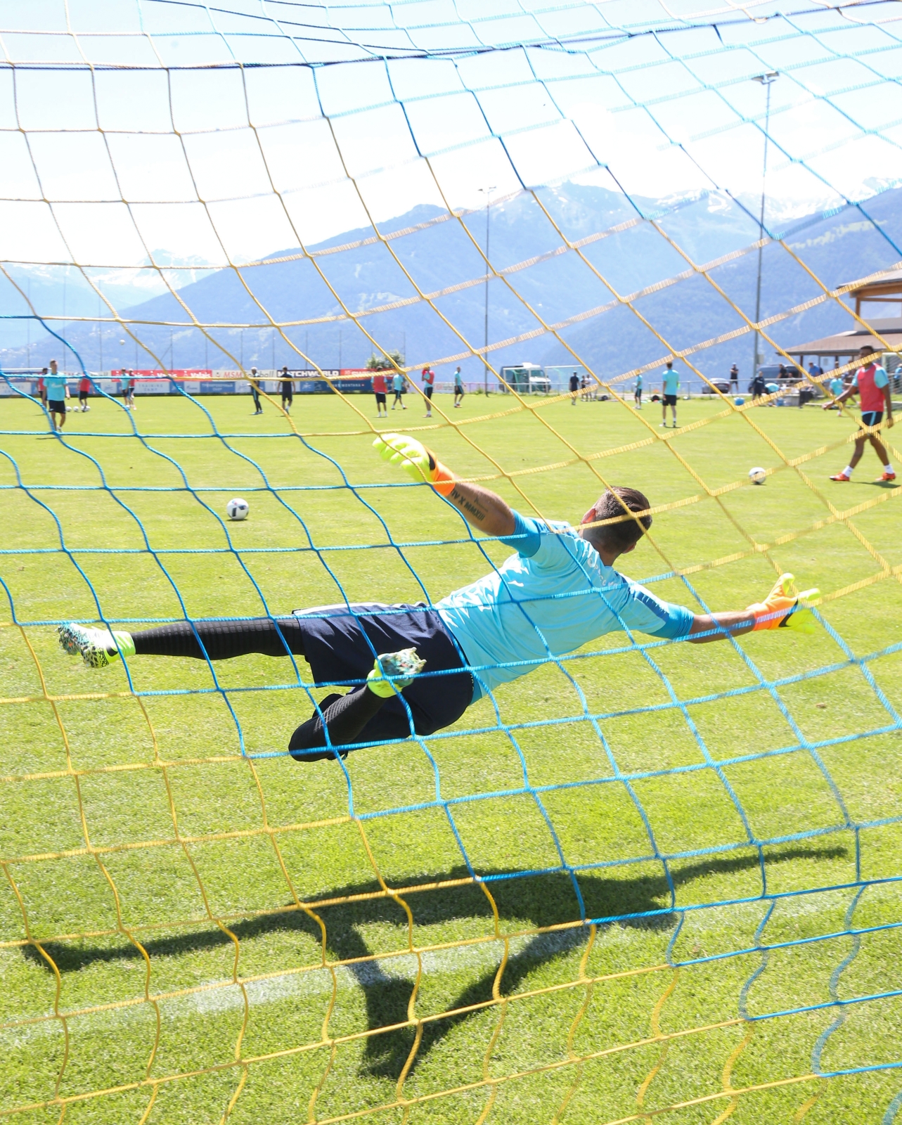 «Газпром»-тренировочные сборы в Швейцарии: утренняя тренировка 6 июля