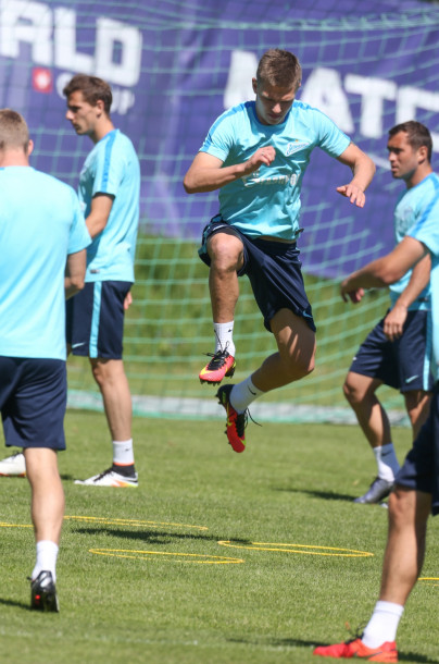 «Газпром»-тренировочные сборы в Швейцарии: утренняя тренировка 6 июля