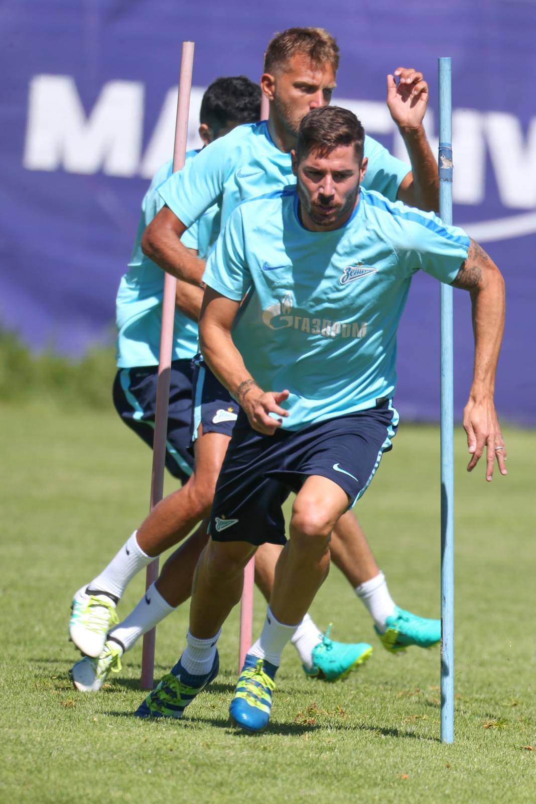 «Газпром»-тренировочные сборы в Швейцарии: утренняя тренировка 6 июля